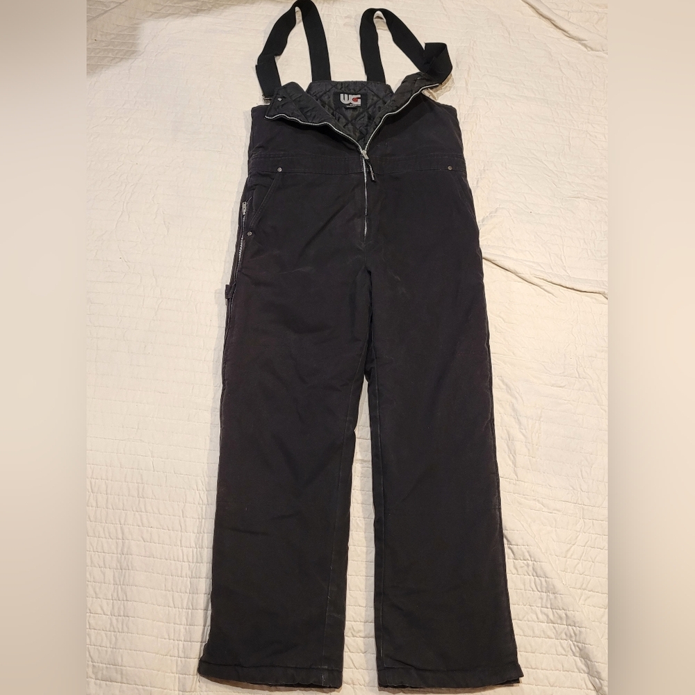 UG by Work King Women’s Insulated Snow Bibs Black Size M 38x28 Winter Pants